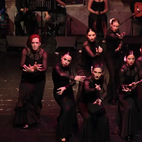 Allieve del Mosaico scuola di flamenco a Milano