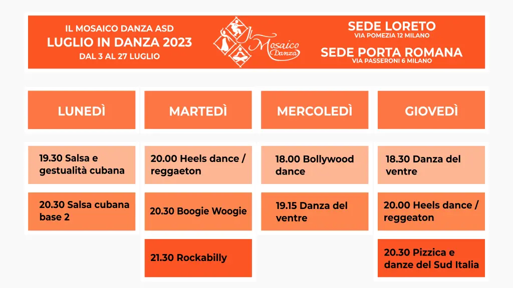 Programma del festival Luglio in Danza 2023