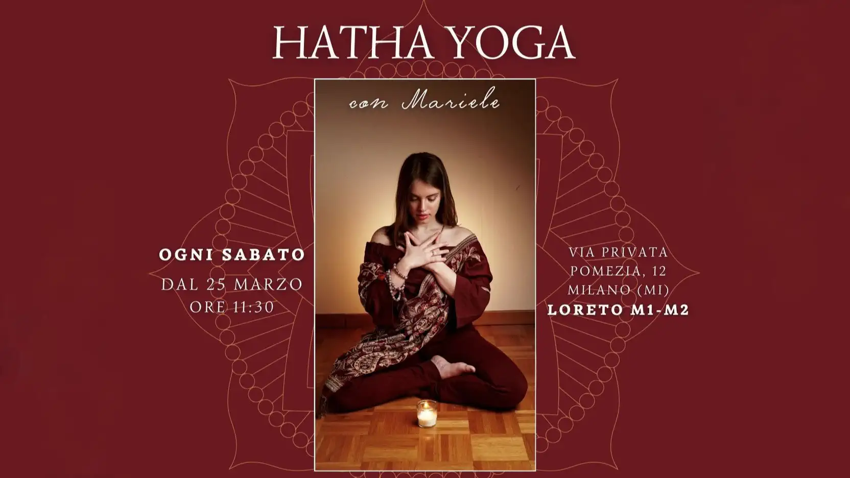 Mariele Carnevale nuovo corso di Yoga a Milano